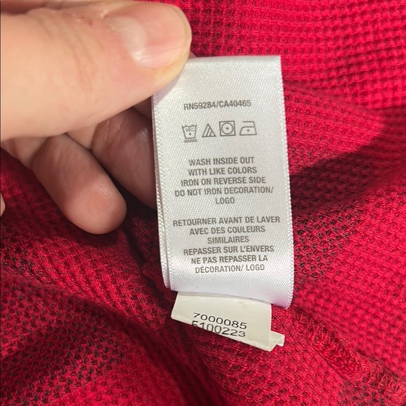 The Children's Place Adult Red and Black Buffalo Check Holiday Christmas Pajamas - Picture 9 of 10